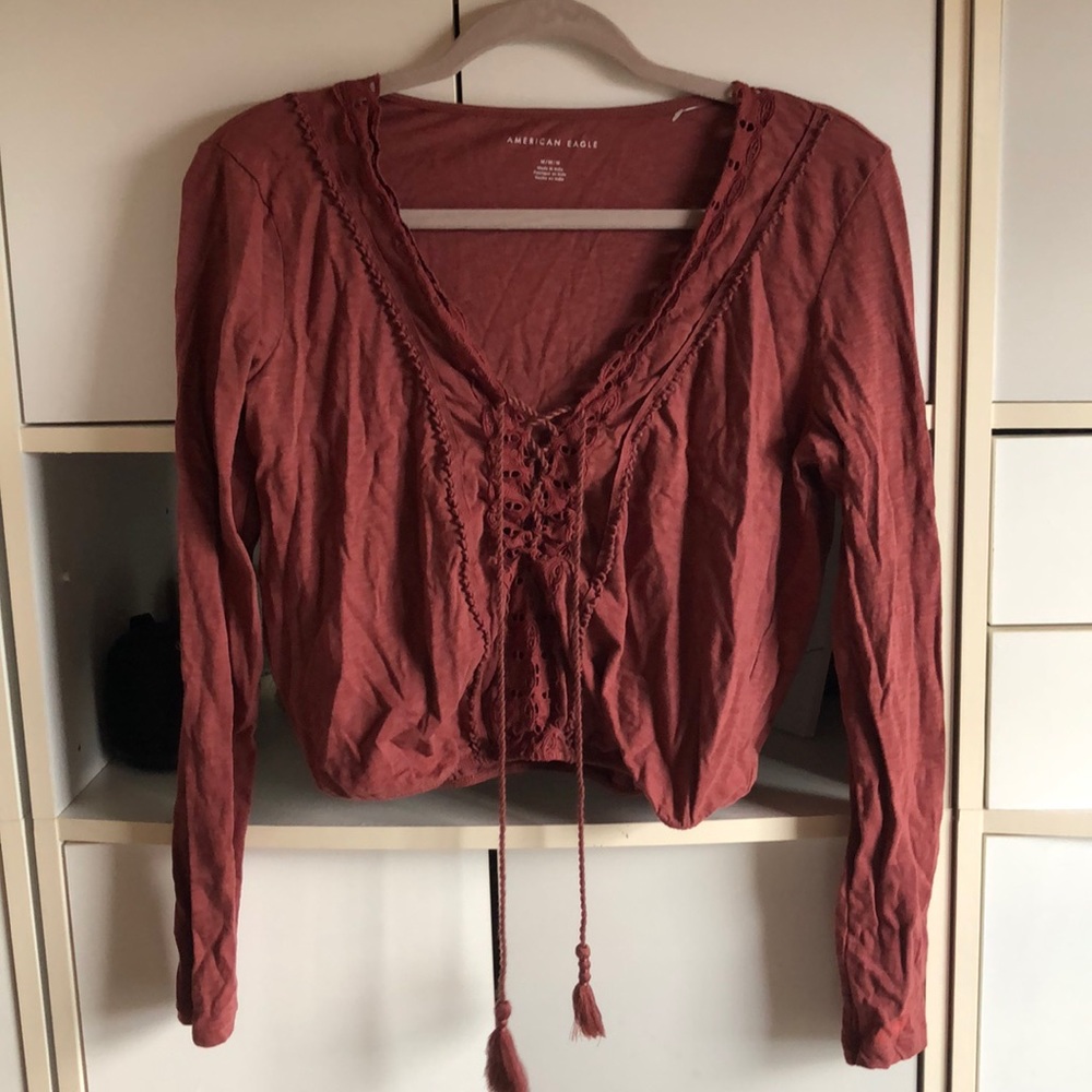 burnt orange top